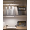 WILLED Motion Sensor Light Indoor, Battery Display, 60 LED Touch