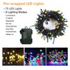 Christmas Wreath with LED Lights - 24" Prelit Xmas Door