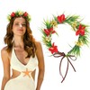 Hawaiian Flower Crown Flower Headband Tropical Floral Crown Headpiece