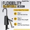 Rugtol Adjustable Bungee Cords with Hooks, 6Pcs Heavy Duty Outdoor