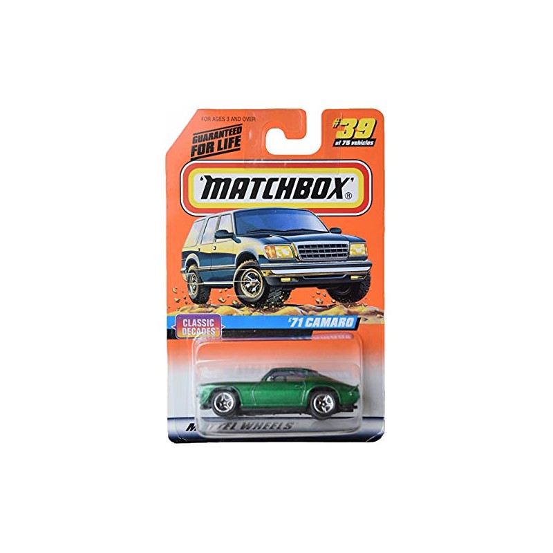 Matchbox '71 Camaro, Classic Decades #39 Green