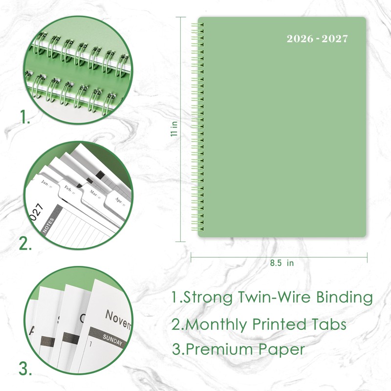2026-2027 Monthly Planner - Planner/Calendar 2026-2027, Jul 2026 - DEC