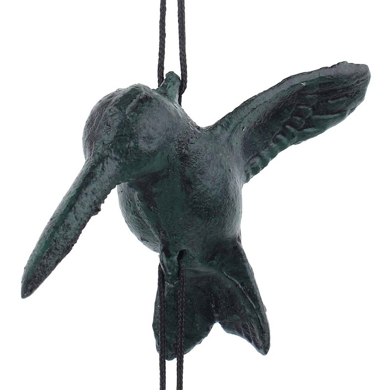 Metal Bird Shaped Hanging Wind Chime Home Garden Backyard Decoration