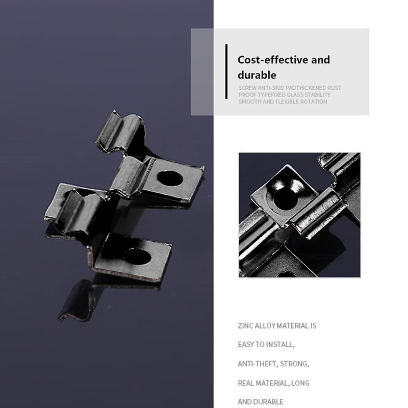 100Pcs Composite Decking Clips,Hidden Fixing Fasteners Metal Clips Anticorrosive Decorative