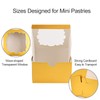 NPLUX 50pcs Cookie Boxes with Window Bakery Boxes Small Treat
