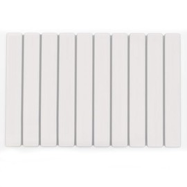 Foldable Stone Bath Mat 60x39cm | Quick-Dry Silica Bath Rug with PVC Anti-Slip Base | Natural Diatom Mud & Plant Fiber | Bathroom, Kitchen, Pet-Friendly Water Absorbent Mat