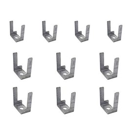 Mini Trunking Fire Rated Steel Cable Clips Electrical Cable Management Solution 29x15x32.5mm - Pack of 10