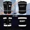 TCCFCCT Security Vest for Security Guard 9 Pockets High Visibility