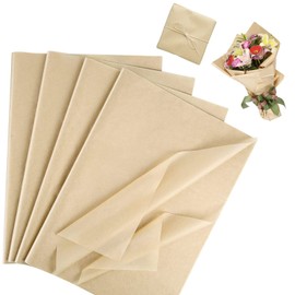 100 fogli di 50 x 35 cm carta velina da imballaggio, Kraft marrone