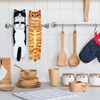PAT JUUMG Funny Cat Hand Towels for Bathroom Kitchen Decor