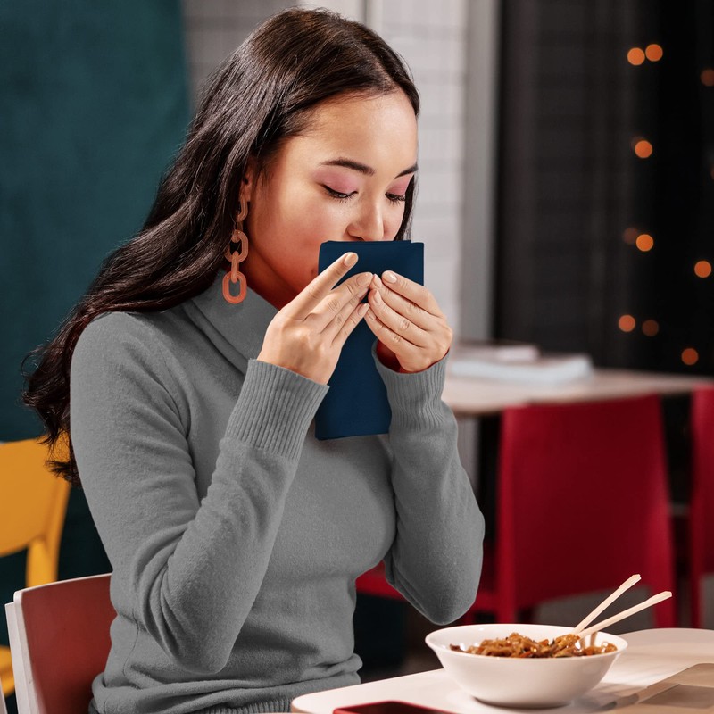 Utopia Kitchen Navy Blue Cloth Napkins [12 Pack, 18x18 Inch]