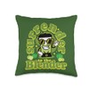Funny smoothie blender design for vegetarians Throw Pillow