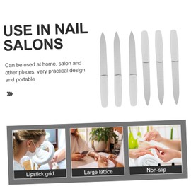 minkissy 6pcs Metal Nail File Drill Electric Foot Filer Nail Care Kit Nails Kit Nail Supplies Kit Nail Files and Buffers Practical Nail Files Clippers Holder Cutters Stainless Steel Silver