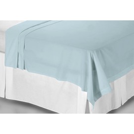 Belledorm 200 Thread Count 50/50 Polycotton Flat Sheet Double Duck Egg
