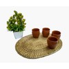 Rastogi Handicrafts Handmade Rattan Placemats Eco-Friendly for Rectangular Woven Dining