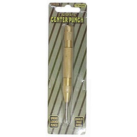 WEDGE Auto Center Punch | 5" (12.7 cm) | Brass & Steel | For Carpenters, Metalworkers, Jewelers, DIY & Education