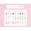Anchante Alphabet Hail [Alphabet Chart] A3, Rounded Corners, Waterproof