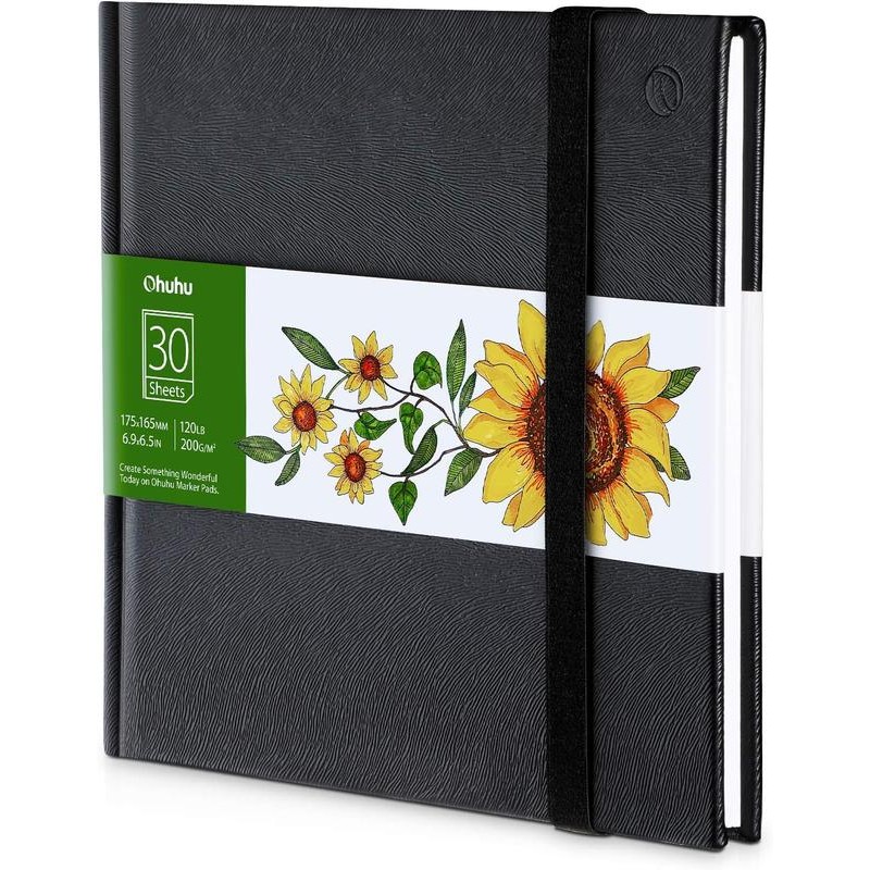 Ohuhu Marker Pads Art Sketchbooks for Markers, 120LB Heavyweight, Acid-Free:_8.3''