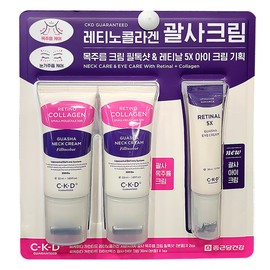 Chong Kun Dang Health CKD Neck Wrinkle Cream Feel Tok Shot 50ml / CKD 목주름크림 필톡샷 50ml X 2입 + 아이크림 30ml