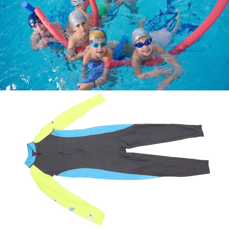 Children Swimsuit UPF50+ Sun Protection Long Sleeve Quick Drying Fullsuit