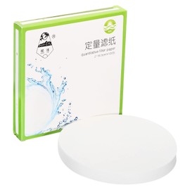 PATIKIL 100Pcs 15cm Quantitative Filter Paper Circles, Medium Speed Round Laboratory Filter Paper Chemical Industrial Oil Testing Funnel Filter Paper