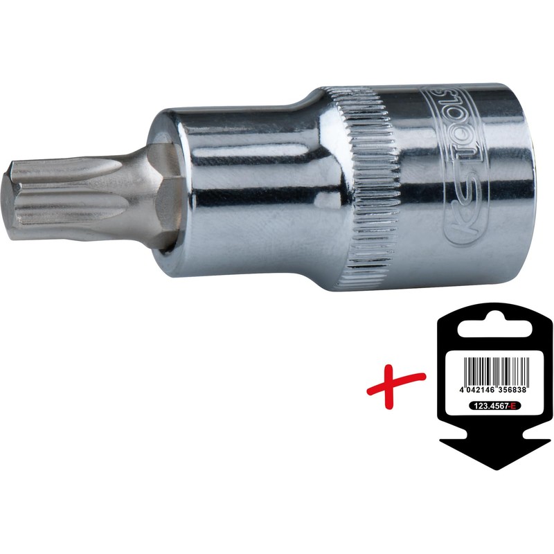 KS Tools 918.3888-E 3/8 Chrome+ Bit Socket Tx, T55