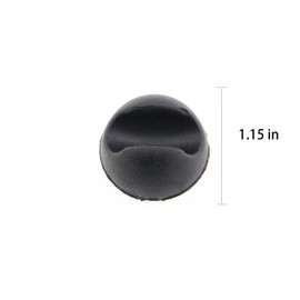 ZHYOHEN 4PCS Black Hairpin Leg Floor Protectors Table Leg Rubber Cover Chair Foot Protector Furniture Feet Suitable for 3/8 inch and 1/2 inch Furniture Leg