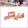 zalati Dollhouse Children's Room Kit 1:12 Miniature Baby Bed Double