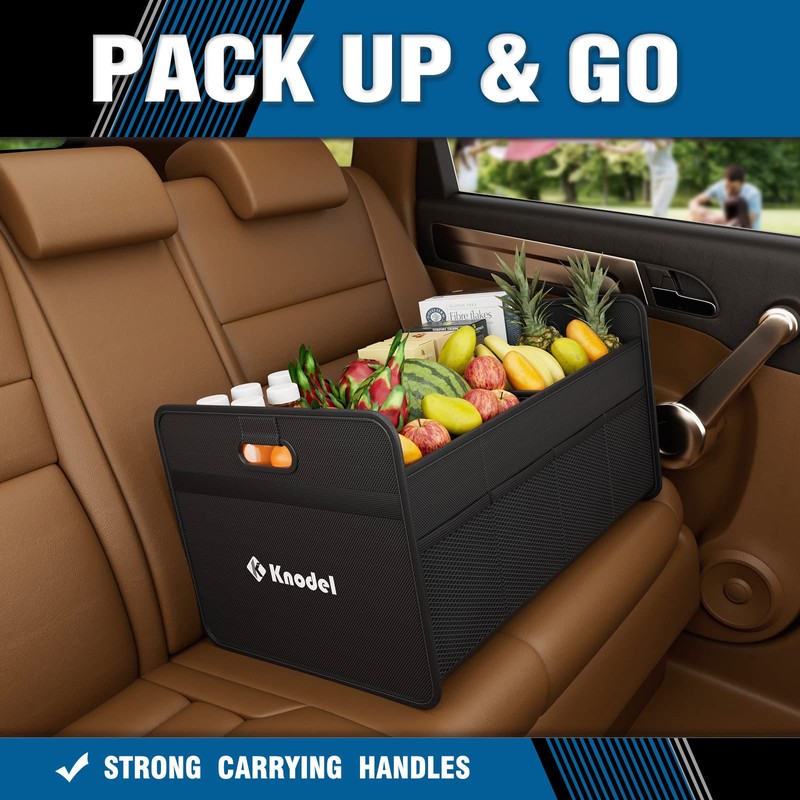 K KNODEL Car Trunk Organizer, Foldable Organizer for Car, Automotive
