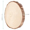 FUNSUEI 16 PCS 6-7 Inches Unfinished Natural Wood Slices, Natural