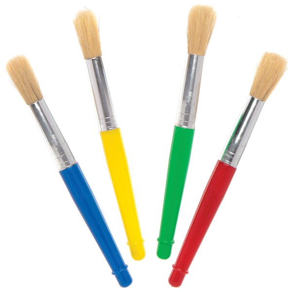 Baker Ross AT791 Jumbo Chubby Paint Brushes - Pack of
