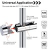 Ruayia Universal Adjustable Shower Head Holder, Hand Shower Holder, Chrome-Plated