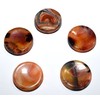 HQRP 40mm Red Orange Veins Carnelian Agate Crystal Stands for