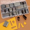 55Pcs Hollow Punch Cutter High Carbon Steel Rich Sizes Box