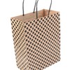 Polka Dot Kraft Paper Gift Bag - Natural Packaging for Presents Brown 6ea