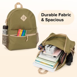 SUPRANICE 5-Pack 17" School Backpacks - Bulk Wholesale Bookbags for Elementary Kids, Middle, and High School Boys Girls, Assorted 5 Colors, Durable Reliable mochila to give away