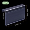sourcing map Pack of 30 L-Shape Label Holders 80 x