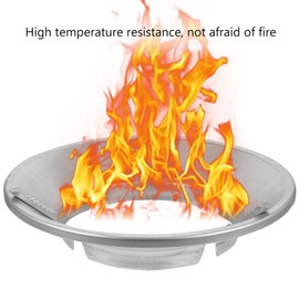 Kichvoe Windproof Wok Ring for Gas Stove with Nonslip Cast Iron Rack Cooktop Accessory 10.03X10.03X2.16 Inches Set of 2