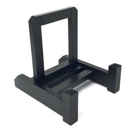 Wanizo Wooden Dish Stand, [Modified] Black M (for 5.9 - 9.4 inches (15 - 24 cm) Plates, Wall Clock, Picture Picture, Book Stand, Furniture, Picture, Ceramic, Decorative Plate, Interior, Japanese