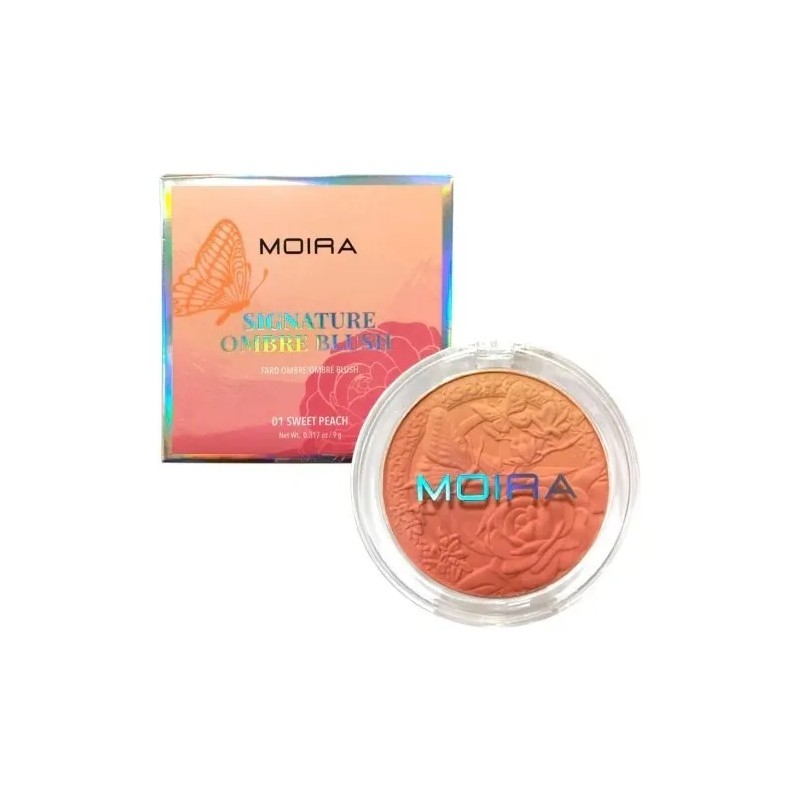 Rubor Moira Cosmetics Signature Ombre Blush Tono Melocotón