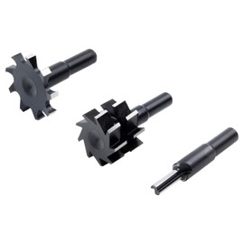 wolfcraft Universal bit Set Made from Tool Steel, 4 pcs. I 3254000 I Cutters Made from Tool Steel for milling Hardwood and softwood.