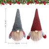 2Pcs Christmas Gnomes Decorations Set, Christmas Gonk Dwarf Elf Figurines