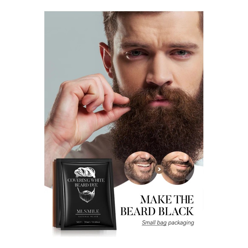 10 Piezas De Tinte De Barba Para Barba De Uso