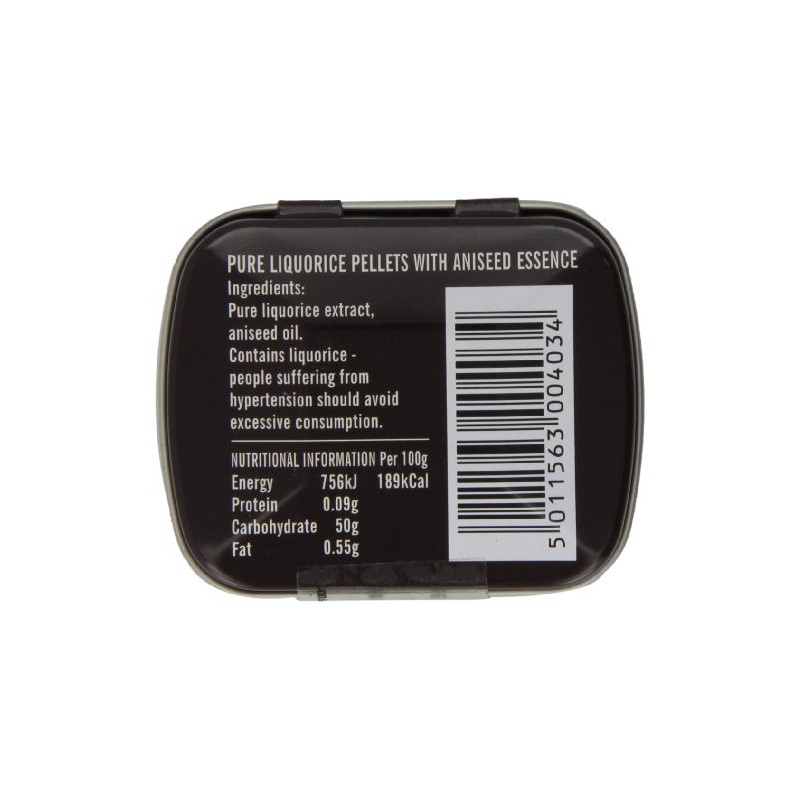 Simpkins Nipits Aniseed Liquorice Pellets Tins 14 g (Pack of