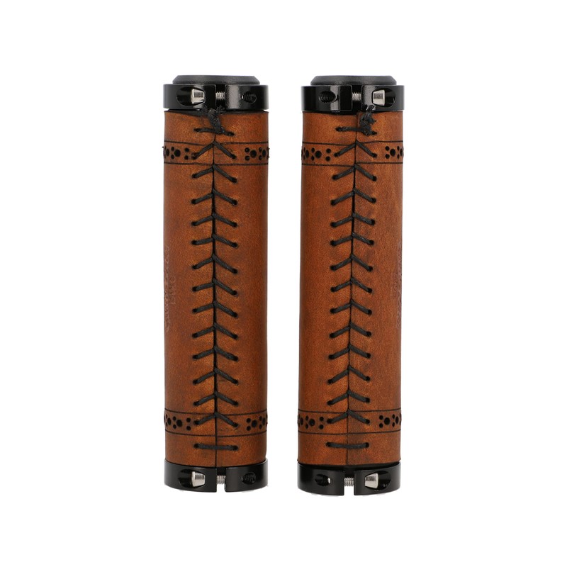 Gusti Sonny C. Genuine Leather Handlebar Grip Bicycle Handle Brown