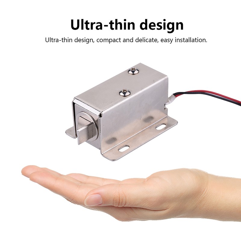 Solenoid Electromagnetic Electric Lock Access Control for Door Cabinet Drawer