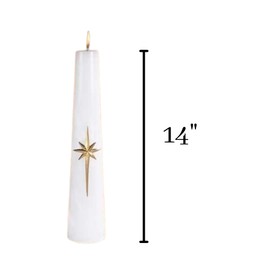 Candle - Bright Morning Star Conical Candle - 3 x 14