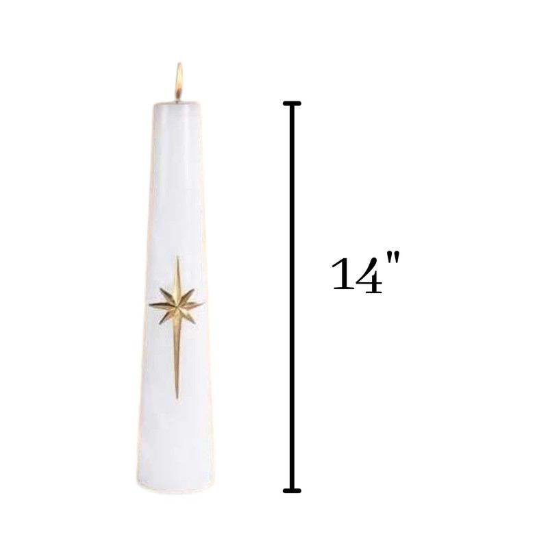 Candle - Bright Morning Star Conical Candle - 3 x