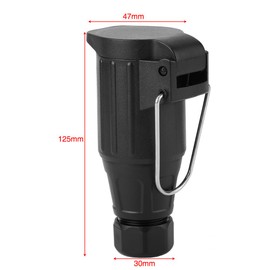 Bediffer Plastic 13 Pin Female Plastic Trailer Plug Socket Cable Connector Adapter for Towing Caravan Towing Towing Towing Automatic Gauge