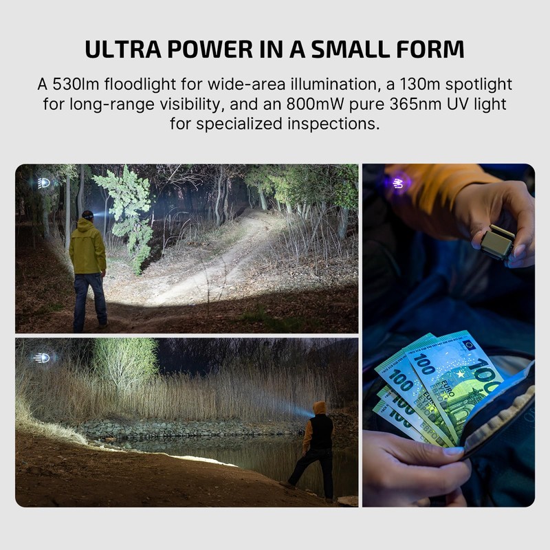 OLIGHT Oclip Ultra 530 Lumens with Three Lighting EDC Flashlight